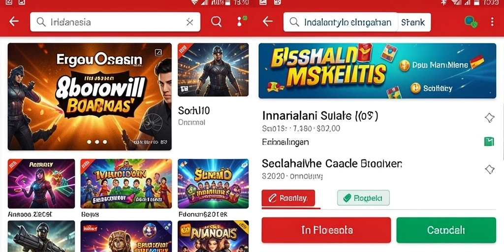 Menu permainan yang mudah diakses dan dinavigasi.