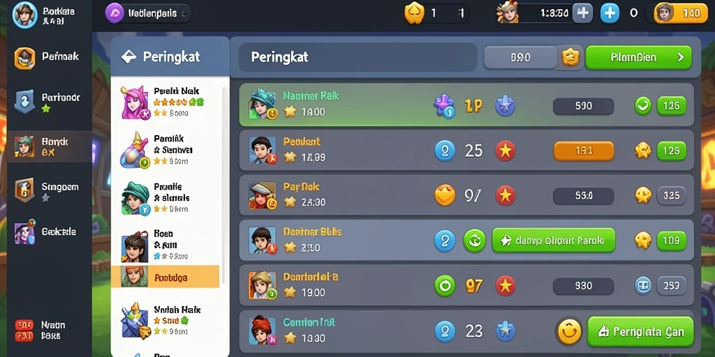 Fitur sosial untuk berinteraksi dengan pemain lain.