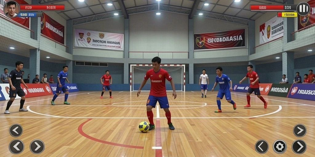 Tangkapan layar level baru dengan tantangan menarik.